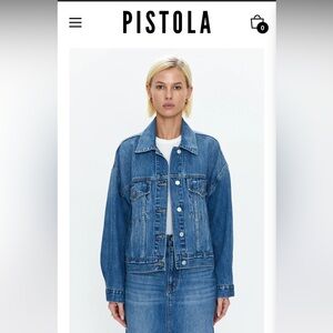 NWT Pistola Margot Oversized Denim Jacket